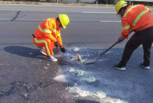 玉泉公路下沉注浆加固